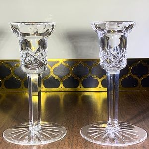 Vintage Waterford Crystal Candle Holders